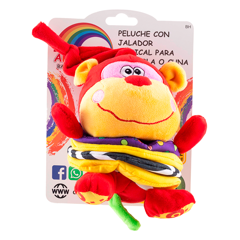 Peluche Movil con Jalador Musical 🎶 Chango