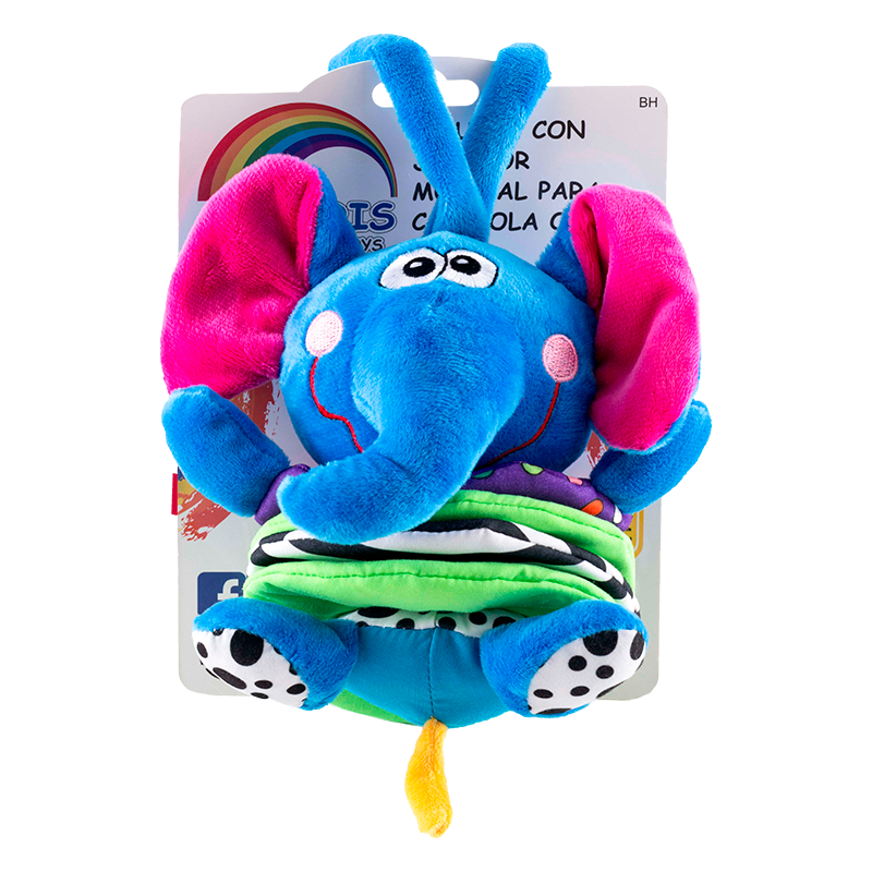 Peluche Movil con Jalador Musical 🎶 Elefante