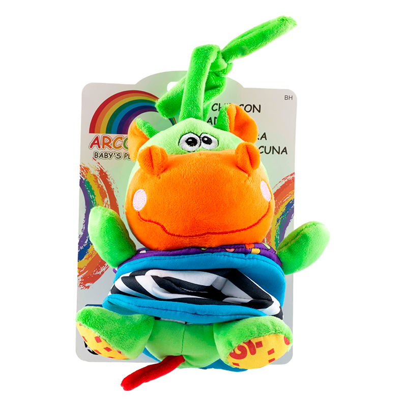 Peluche Movil con Jalador Musical 🎶 Hipopótamo